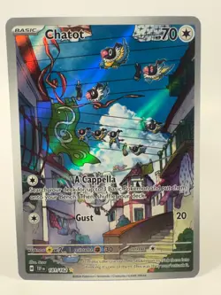 Chatot 181/162 Temporal Forces Holo Pokemon Card - Image 1