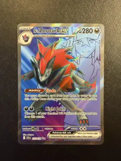 Pokemon TCG N's Zoroark ex Full Art Ultra Rare SV09: Journey Together 175/159 NM - Image 1