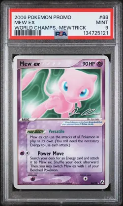 Mew EX 88 Mewtrick World Championships Promo Pokemon PSA 9 - Image 1