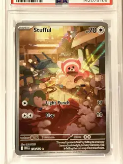 💎 2025 Pokemon MEG EN Mega Evolution Stufful 154 Illustration Rare PSA 10 💎 - Image 3