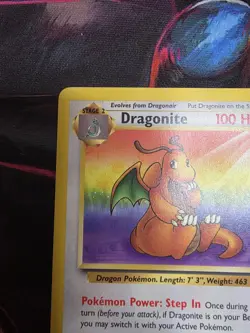 Pokemon TCG Dragonite #19/62 Fossil Unlimited Non-holo Rare, LP - Image 2