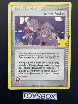 Carte Pokemon Admin Rocket 86/109 / Bloc EB Celebrations 25 Ans EB7.5 / Neuf FR - Image 2