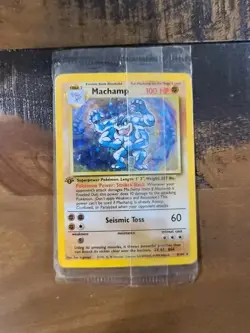 SEALED Pokemon Machamp 008/102 Deck Exclusives Holo Rare 1st Edition 100 HP 1999 - Image 3
