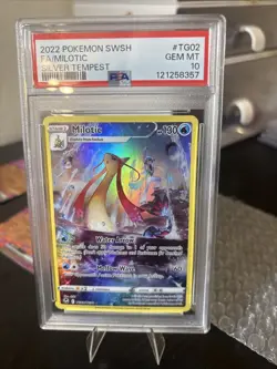 2022 POKEMON SWORD & SHIELD SILVER TEMPEST #TG02 FULL ART/MILOTIC PSA 10 - Image 4