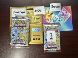 VERY HEAVY! GOD PACKUUU 22.43g & 22.49g Prismatic Evolutions Pokemon Booster Pk - Image 1