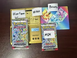VERY HEAVY! GOD PACKUUU 22.43g & 22.49g Prismatic Evolutions Pokemon Booster Pk - Image 4