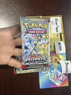 VERY HEAVY! GOD PACKUUU 22.43g & 22.49g Prismatic Evolutions Pokemon Booster Pk - Image 5