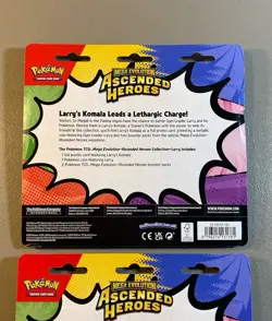 Pokemon TCG: Larry’s Komala Ascended Heroes 2 Pack Blister - Lot Of 2 - Image 5
