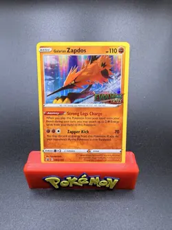 Pokemon Galarian Zapdos Evolving Skies Prerelease Black Star Promo SWSH124 NM-c - Image 1