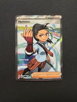 Pokemon TCG Nemona 229/091 Sv: Paldean Fates Ultra Rare Near Mint - Image 1