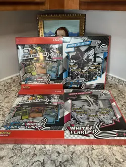 Sams Club Pokemon Black Bolt & White Flare Binder & Poster Collection Lot Of 2 - Image 1