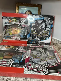 Sams Club Pokemon Black Bolt & White Flare Binder & Poster Collection Lot Of 2 - Image 2