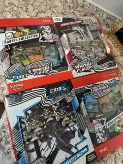 Sams Club Pokemon Black Bolt & White Flare Binder & Poster Collection Lot Of 2 - Image 4