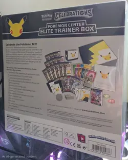 Pokemon Celebrations Elite Trainer Box 25th Anniversary Pokemon Center Edition - Image 2