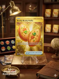 Pokemon Buddy-Buddy Poffin 223/167 SV06 Twilight Masquerade Hyper Rare Holo - Image 1