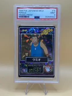 1998 Pokemon Japanese Meiji Fergus Promo Prism #16 PSA 9 - Image 1