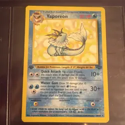 Pokemon TCG Vaporeon 1st Edition Jungle Set Non Holo 28/64 Vintage WOTC - Image 1