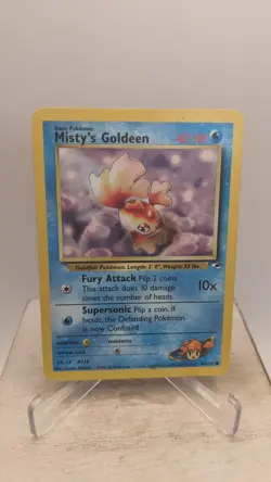 Vintage Pokemon TCG WOTC Misty's Goldeen #85/132 Unlimited Gym Heroes LP - Image 1