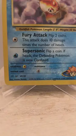 Vintage Pokemon TCG WOTC Misty's Goldeen #85/132 Unlimited Gym Heroes LP - Image 2