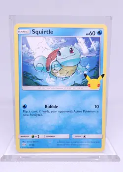 Pokemon Squirtle 17/25 Non-Holo 25th Anniversary Mcdonalds Promo - Image 1