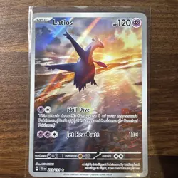 Latios 203/191 Illustration Rare Holo Sv08 Surging Sparks Pokemon - Image 1