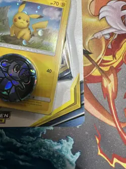 Pokemon Sun & Moon Unbroken Bonds Coin Blister Pack Pikachu Holo Promo - Image 4