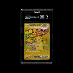 TAG 9 2025 Pokemon Pre English Prismatic Evolutions #179 Pikachu Ex Hyper Rare - Image 1
