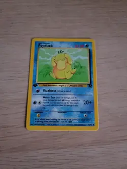 Pokemon Team Rocket 1st Edition Regular Finish Psyduck 65/82 NM-MT OC795 - Image 1