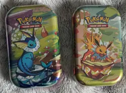 Eevee Pokemon TCG Kanto Friends Mini Tin Set 2- Factory Sealed! - Image 1