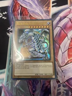 yugioh tcg blue-eyes white dragon LP unlimited ultra rare sdbe-en001 - Image 1