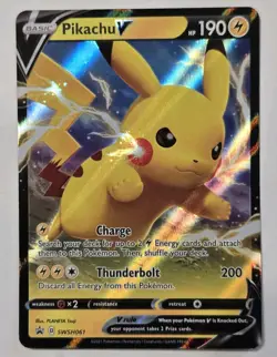 Pokemon Pikachu V SWSH Sword & Shield Promo Cards 2021 Foil SWSH061 - Image 1