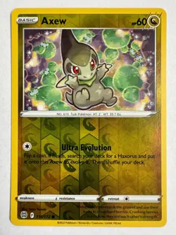 Axew 110/172 Reverse Holo SWSH09: Brilliant Stars NM Pokemon TCG Card - Image 1