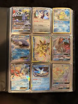 Pokemon TCG 1999-2000, EX, GX, BREAK, Holo, Secret, Rare Lot 112 Card Binder - Image 1
