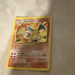 Wizards of the Coast Charizard Base Set Holo 4/102 120 HP Fire Spin Pokemon Card - Image 3