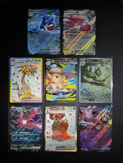 Pokemon Card Lot Illustration Rare , Full Art , EX 8 Card Lot NM English - Image 1
