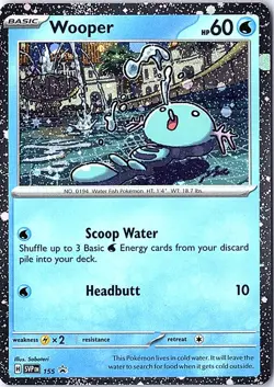 Wooper - Promo SV: Scarlet & Violet Promo Cards 155 LP Pokemon - Image 1