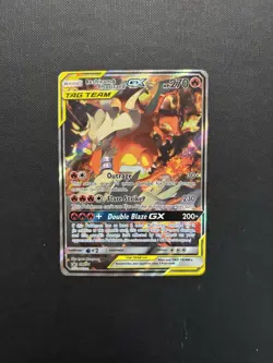 Reshiram & Charizard GX TAG TEAM Promo Holo SM201 Pokemon Card English - Image 2