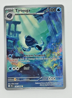 Pokemon Black Bolt TCG Illustration Card Tirtouga 106/086 NM Condition - Image 1