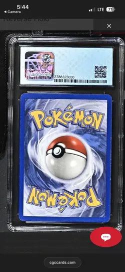 CGC 7 NM Cascoon 30/92 REVERSE HOLO EX Legend Maker Pokemon Card - Image 2