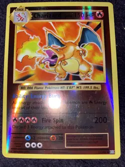 Pokemon TCG Charizard Reverse Holo Rare Card XY Evolutions 11/108 NM Condition - Image 1