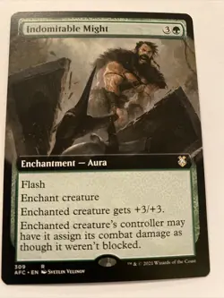 MTG - AFC - Indomitable Might (Extended Art) Near Mint/M - Image 1