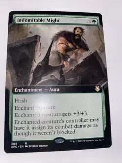 MTG - AFC - Indomitable Might (Extended Art) Near Mint/M - Image 2