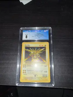 Pokemon TCG Zapdos Holo Rare Card Base Set, Shadowless, 16/102 - Image 1