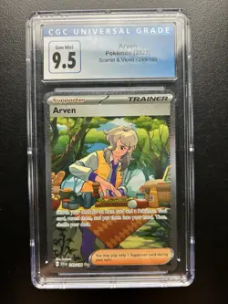 Arven 249/198 - Scarlet And Violet - Pokemon Alt Art Trainer Card CGC NM 9.5 - Image 1