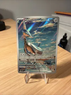 Pokemon TCG Skarmory 209/191SV08: Surging Sparks Illustration Rare Holo Card - Image 1