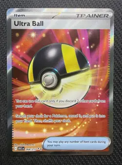 Pokemon Ultra Ball Trainer-Item Full Art Ultra Rare Holo ASC 264/217 - Image 1