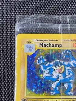 Machamp 1st Edition Base Set Holo 8/102 SEALED Promo WOTC 1999 Pokemon Card LP - Image 3