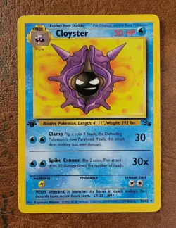 Cloyster #32/62 Fossil 1st Edition Pokemon TCG - Image 1
