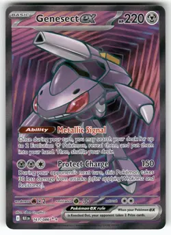 Genesect ex 161/086 Ultra Rare Black Bolt Pokemon Near Mint - Image 1