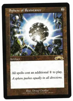 Magic the Gathering MTG Card: Sphere of Resistance 139/143 Exodus Rare! - Image 1
